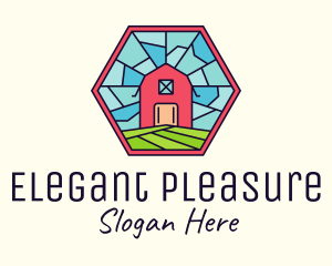 Stained Glass Barn logo design