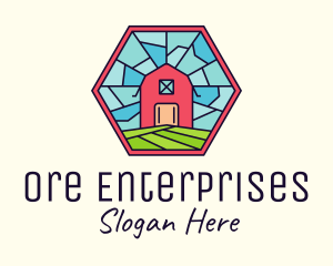 Stained Glass Barn logo design