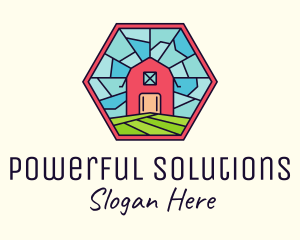 Stained Glass Barn logo design