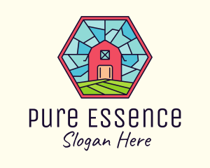 Stained Glass Barn logo design