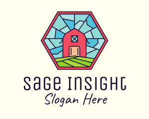 Stained Glass Barn logo design