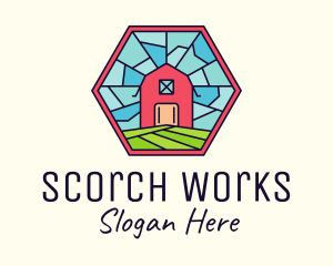 Stained Glass Barn logo design