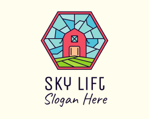 Stained Glass Barn logo design