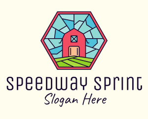 Stained Glass Barn logo design