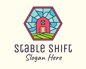 Stained Glass Barn logo design