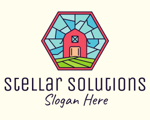 Stained Glass Barn logo design