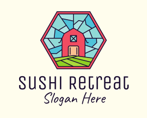 Stained Glass Barn logo design