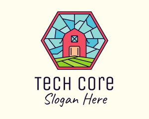 Stained Glass Barn logo design