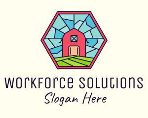 Stained Glass Barn logo design