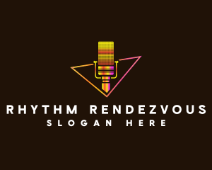 Microphone Music Studio logo design