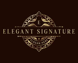 Elegant Luxury Shield logo design