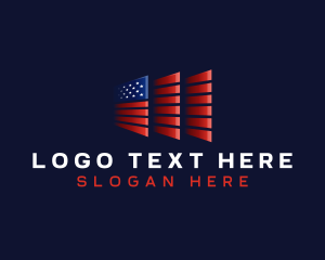 Authority - American Flag USA logo design