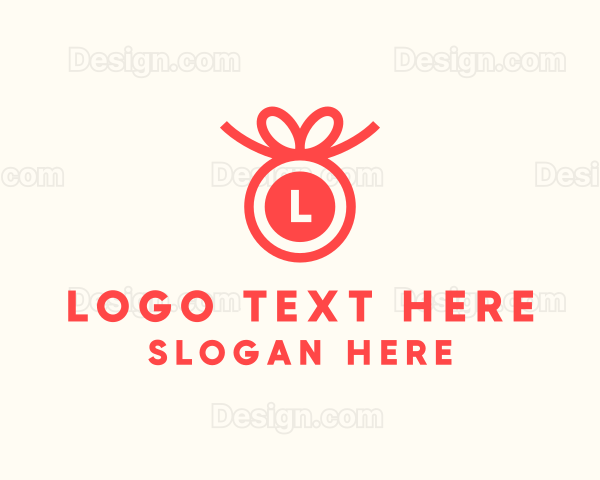 Ribbon Gift Present Logo