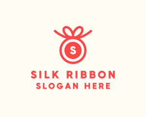 Ribbon Gift Present logo design