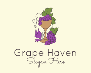 Grape Vineyard Goblet  logo