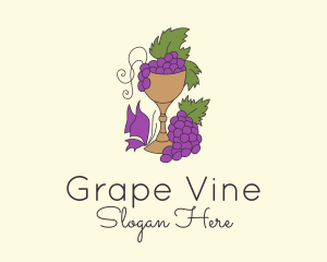 Grape Vineyard Goblet  logo