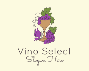 Grape Vineyard Goblet  logo