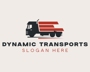 Logistics Trucking Transportation logo design