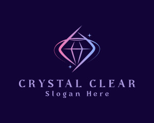 Gradient Precious Diamond logo design