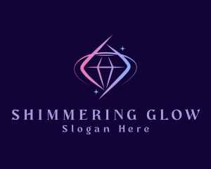 Gradient Precious Diamond logo design