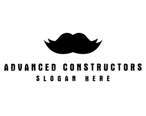 Mustache Hair Barber logo design