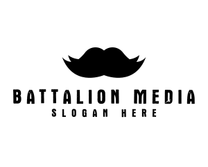 Mustache Hair Barber logo design