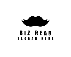 Mustache Hair Barber logo design