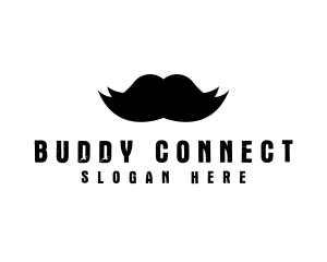 Mustache Hair Barber logo design