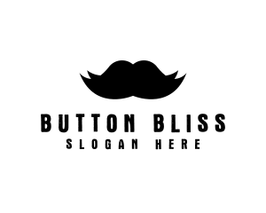 Mustache Hair Barber logo design