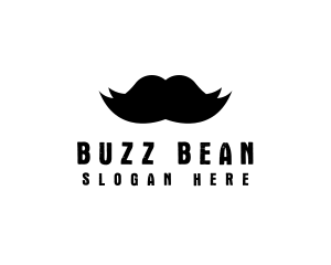 Mustache Hair Barber logo design