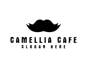 Mustache Hair Barber logo design