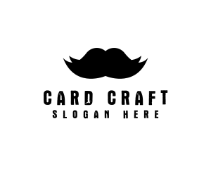 Mustache Hair Barber logo design