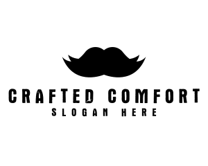 Mustache Hair Barber logo design