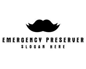 Mustache Hair Barber logo design