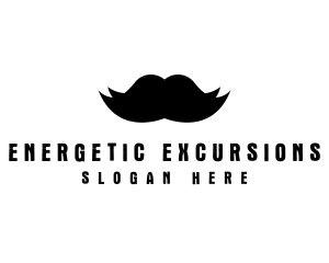 Mustache Hair Barber logo design