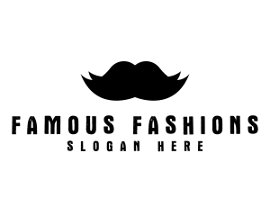 Mustache Hair Barber logo design