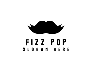 Mustache Hair Barber logo design