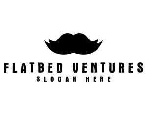 Mustache Hair Barber logo design