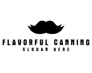 Mustache Hair Barber logo design