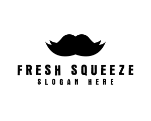 Mustache Hair Barber logo design