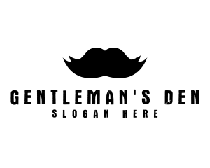 Mustache Hair Barber logo design