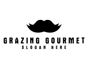 Mustache Hair Barber logo design