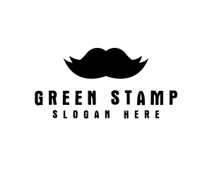 Mustache Hair Barber logo design