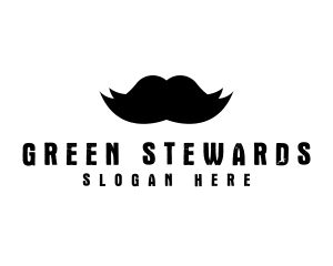 Mustache Hair Barber logo design