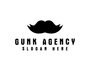 Mustache Hair Barber logo design