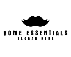 Mustache Hair Barber logo design