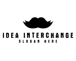 Mustache Hair Barber logo design