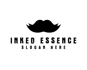 Mustache Hair Barber logo design