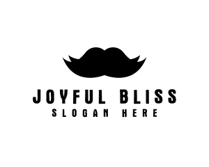 Mustache Hair Barber logo design