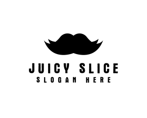 Mustache Hair Barber logo design